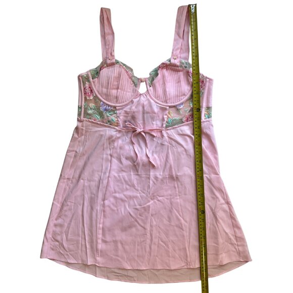 NWT! RARE! For Love and Lemons x Victoria's Secret Watercolor Slip Dress Large - Picture 14 of 16